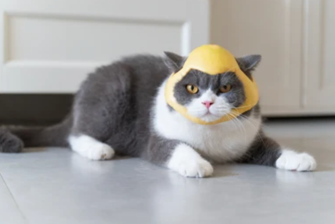 Protective Fruit Helmet for Cats